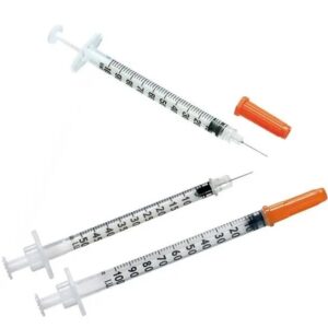BD SafetyGlide Safety Insulin Syringe and Needle 1ml：29G x 1/2″ = 0.33 x 13mm x 100支/盒