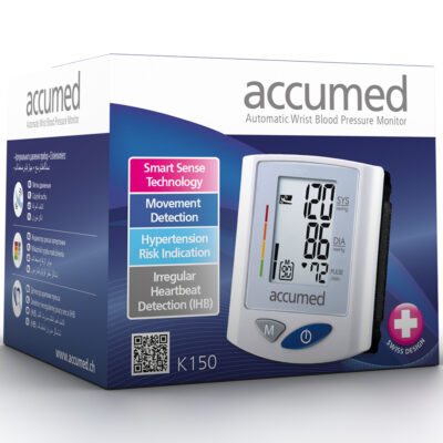 瑞士 Accumed K150 電子手腕式血壓計 90組記憶