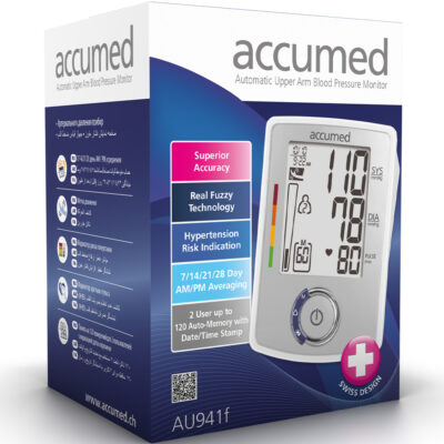 瑞士 Accumed AU941f 電子手臂式血壓計 2用戶120組記憶 IHB檢測