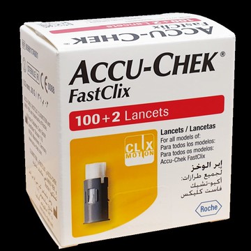 瑞士 Accumed Accu-Chek Fastclix 採血筆 0.3mm 102支