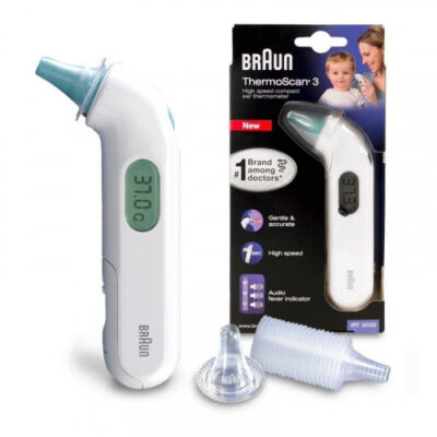 Germany Braun IRT3030 ThermoScan Ear Thermometer - 1-Second Fast Detection Medical Device