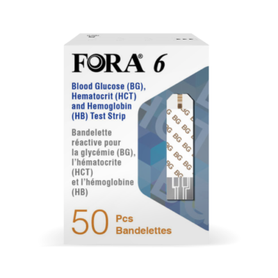 福爾 Fora 6合1血糖機專用3合1血糖血比容血紅蛋白試紙 50張