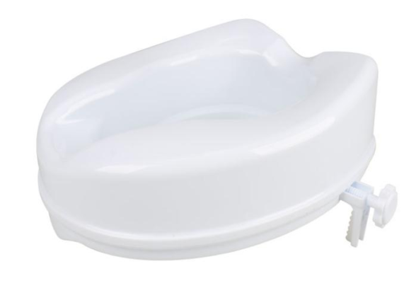 Foxconn Toilet Seat Raiser - Aluminum Alloy & PP Plastic, Three Adjustable Heights, Bathroom Safety Aid