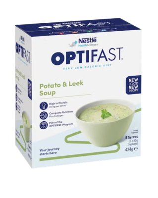 Nestlé OPTIFAST Potato Flavor Thick Soup Meal Replacement 53g 8 Packs Nutritional Meal Replacement