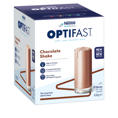 Nestle OPTIFAST Chocolate Flavor Meal Replacement Shake 53g 12 Packs Nutritional Supplement