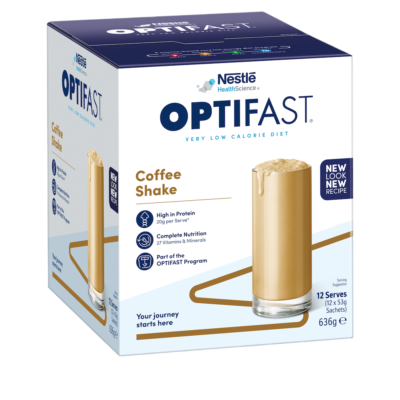 Nestle OPTIFAST Shake Coffee Flavor Meal Replacement Shake 53g 12 Packs Nutritional Paste Meal