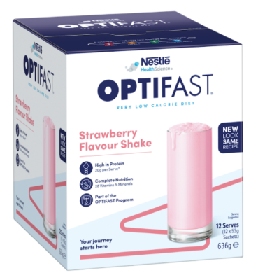 Nestlé OPTIFAST Meal Replacement Shake 53g 12 Packs Nutritional Supplement