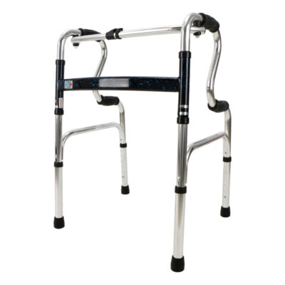 鋁制煙火噴漆扁管R型階梯型二合一助行器 43cm 47-85cm