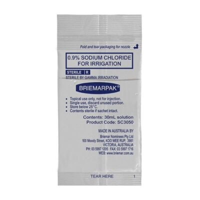 澳洲 Briemarpak 0.9% Sodium Chloride 生理鹽水 30ml 75包