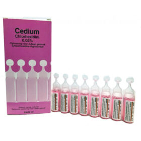 Jiacun Cedium Chlorhexidine Gluconate 0.05% Topical Disinfectant Solution 10ml 24 Bottles Antiseptic Solution