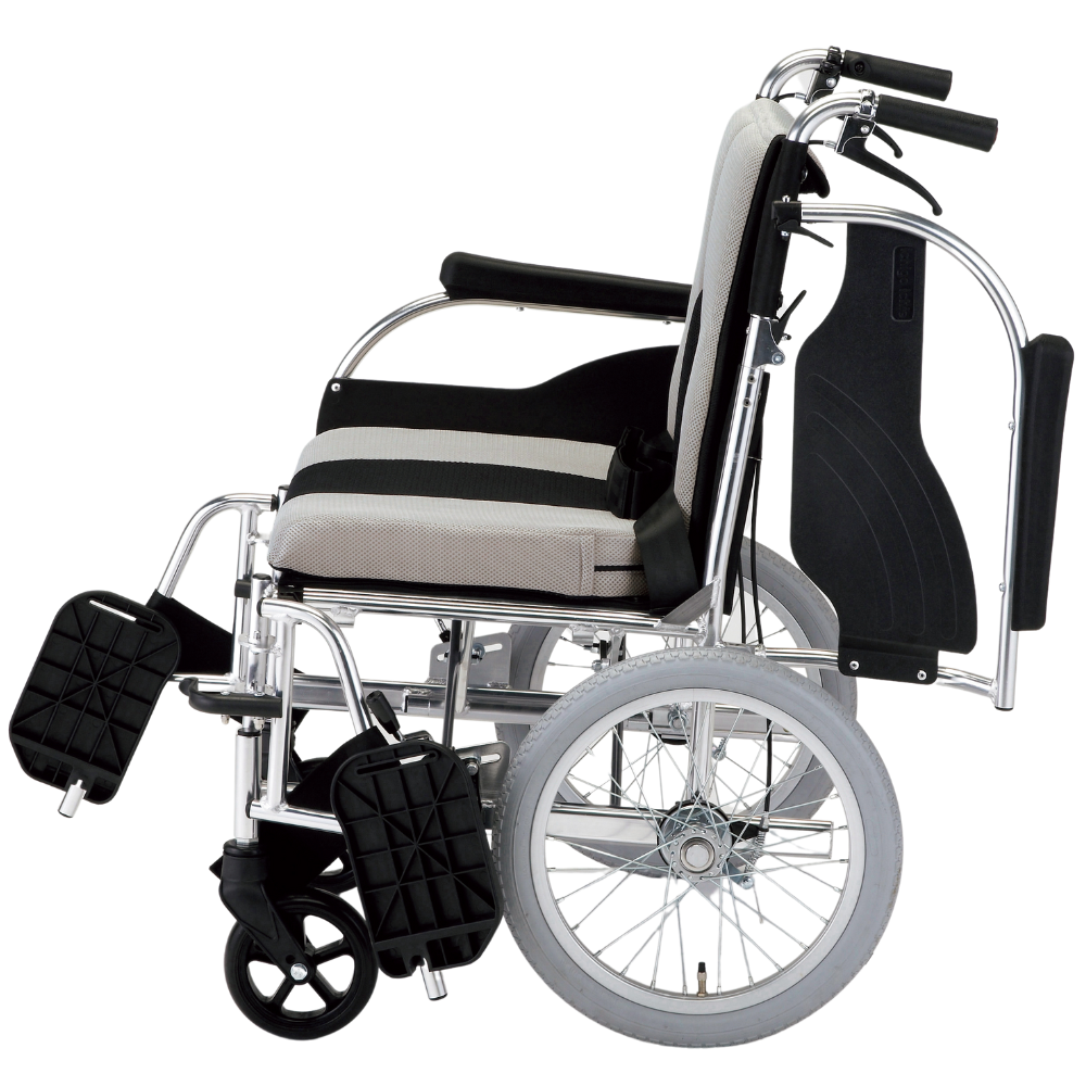Japan Maki Colors 4 Multifunctional Lightweight Wheelchair with Drum Brake, Ultra-Comfortable Seat Cushion, 13kg Manual Wheelchair - Image 2
