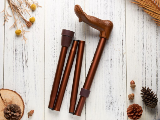 悅杖 Merry Stick 人體工學折疊手杖 (紳士棕 右手)