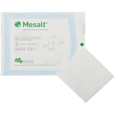 Molnlycke美力健 Mesalt 氯化納紗布 (5x5cm)