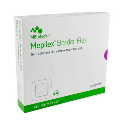 Molnlycke美樂康 Mepilex Border FLEX 有邊型泡沫敷料貼 (12.5x12.5cm)