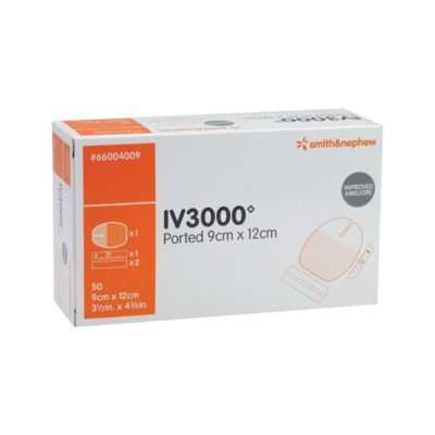 Smith & Nephew IV3000 Ported Transparent Film Dressing 9 x 12cm 50 pieces Wound Care Dressing