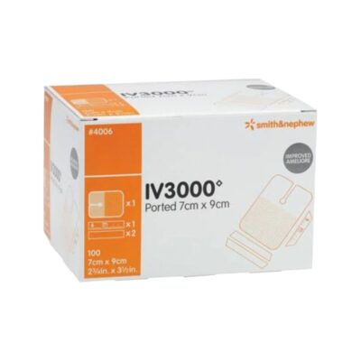 Smith & Nephew IV3000 Ported Transparent Film Dressing 7x9cm 100pcs Wound Care Dressing