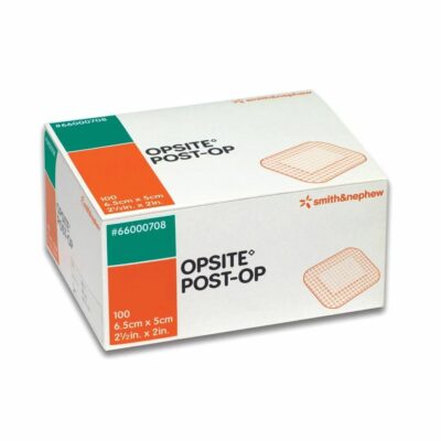 Smith & Nephew New OpSite Post-Op Film Dressing Waterproof Surgical Wound Dressing 6.5 x 5cm 100 pieces