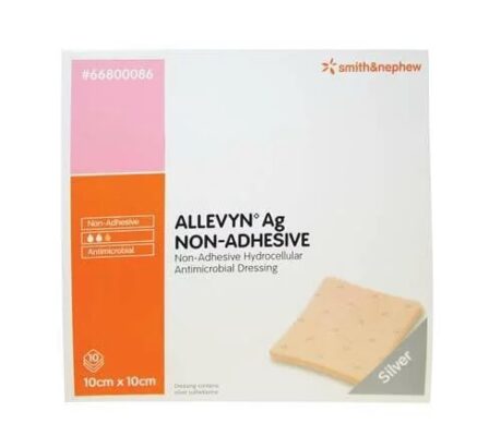 施樂輝 Smith & Nephew Allevyn Ag 海綿敷料 (非黏貼式 10x10cm)