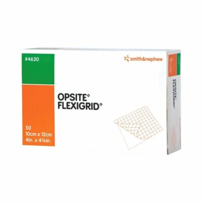 Smith & Nephew OpSite FlexiGrid Transparent Film Dressing 10 x 12cm 50 Pieces Wound Care Dressing