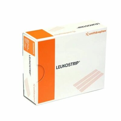 Smith & Nephew Leukostrip Skin Closure Dressing 38 x 4mm, 8 strips per pack, 50 packs per box, Wound Care Dressing