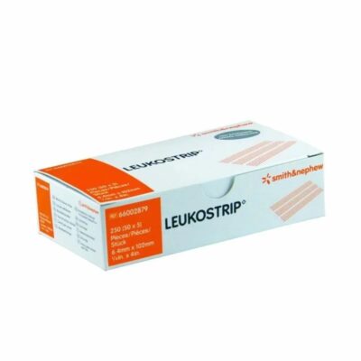 Smith & Nephew Leukostrip Skin Closure Dressing 102 x 6.4mm, 5 strips per pack, 50 packs per box, Wound Care Dressing
