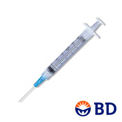BD 即棄式針筒 3cc 直插頭 100支