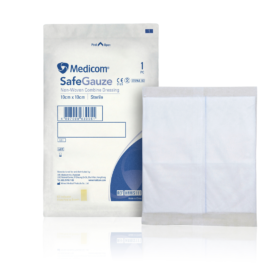 Medicom Safegauze Super Absorbent Sterile Non-Woven Gauze Sponge 10x10cm 30pcs Wound Care Dressing