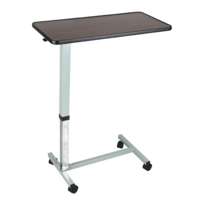 Spring Adjustable Mobile Bedside Table 77x38.5cm Nursing Bed Accessory