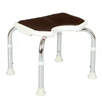 Japanese Maki Aluminum U-Shaped Bath Chair 35-45cm Adjustable Height Bathroom Safety