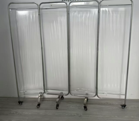 不鏽鋼四折 透明屏風（定製商品）