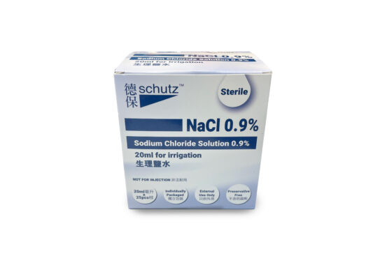 Schutz™ NaCl 0.9% Sodium Chloride Solutions 20ml (Saline Solution)