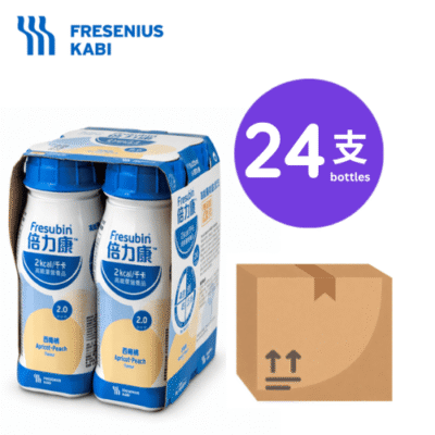 Fresenius Kabi Fresubin 2 kcal High Energy Nutrition Apricot Flavor 200ml 24 Bottles Nutritional Milk