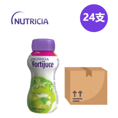 Nutricia Fortijuice Nutritional Supplement Apple Flavor 200ml 24 Bottles