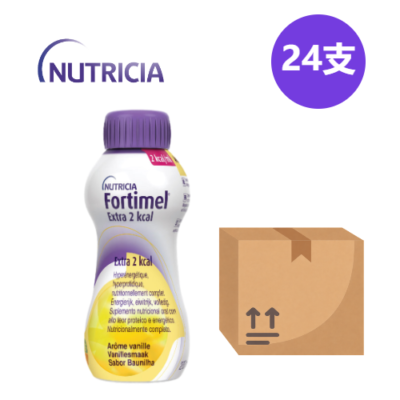 Nutricia Fortimel EX 2kcal High Energy Nutritional Supplement Vanilla Flavor 24 Bottles