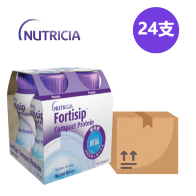 Nutricia Fortisip Compact Protein High Energy High Protein Nutritional Supplement Natural Flavor 24 Bottles