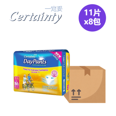 一定妥 Certainty 日用褲 中碼 8包 x 11片