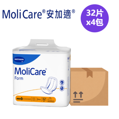 MoliCare Hartmann Unisex Comfort Pads 4 Drops 32 Pcs Incontinence Pads