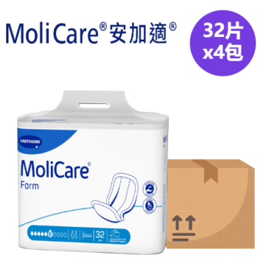 MoliCare Hartmann Comfort Pad 6 Drops Incontinence Pad 32 Pieces 4 Packs Adult Incontinence Care